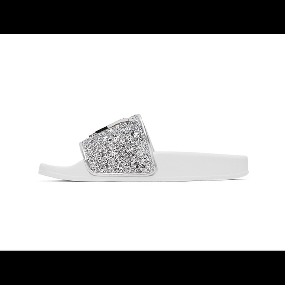 Giuseppe Zanotti Silver New Laburela Pool Slides - Picture 4 of 9